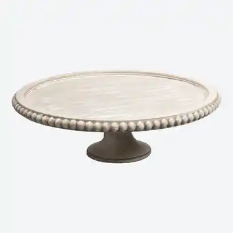 NKD Deko Tablett auf Fuß, ca. 26,5x26,5x7,5cm Angebot