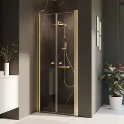 toom Baumarkt Breuer Pendeltür 'Elana 2.0' für Nische, goldfarben, 100 x 200 cm Angebot