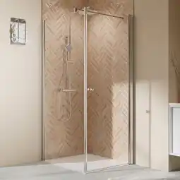 toom Baumarkt Breuer Seitenwand für Drehtür 'Elana 2.0' links, chromfarben 90 x 200 cm Angebot