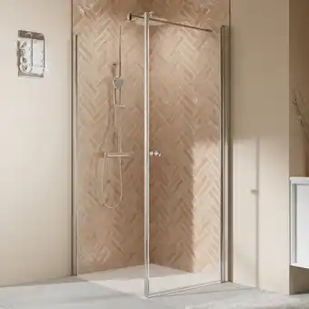 toom Baumarkt Breuer Seitenwand für Drehtür 'Elana 2.0' links, chromfarben 90 x 200 cm Angebot