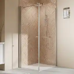 toom Baumarkt Breuer Drehtür 'Elana 2.0' für Seitenwand, links, chromfarben 90 x 200 cm Angebot