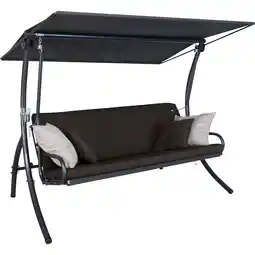 toom Baumarkt Angerer Freizeitmöbel Hollywoodschaukel 'Elegance Smart' 3-Sitzer braun 210 x 160 x 145 cm Angebot