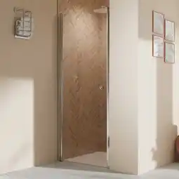 toom Baumarkt Breuer Drehtür 'Elana 2.0' für Nische, links, chromfarben 90 x 200 cm Angebot