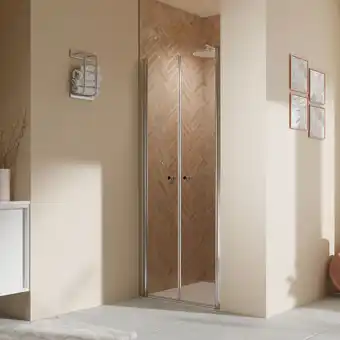 toom Baumarkt Breuer Pendeltür für Nische 'Elana 2.0' silbern 90 x 200 cm Angebot