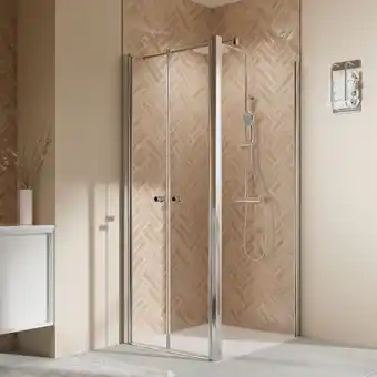 toom Baumarkt Breuer Pendeltür für Seitenwand 'Elana 2.0' silbern 80 x 200 cm Angebot