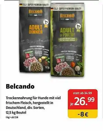 Das Futterhaus Belcando Angebot