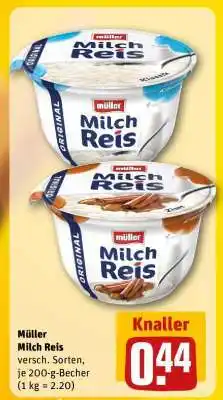 REWE müller Milch-Reis Angebot