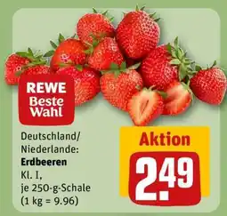 REWE Erdbeeren Angebot