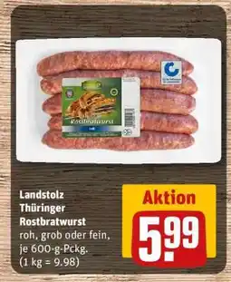 REWE Landstolz Thüringer Rostbratwurst Angebot