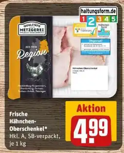 REWE Frische Hähnchen-Oberschenkel Angebot