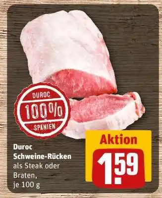 REWE Duroc Schweine-Rücken Angebot