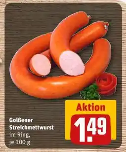 REWE Golßener Streichmettwurst Angebot