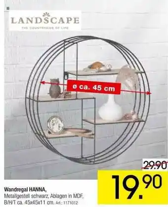 Zurbrüggen Landscape Wandregal Hanna Angebot