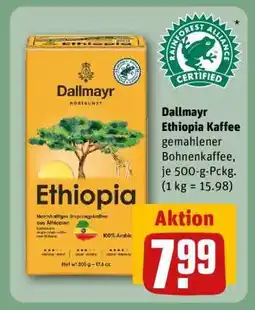 REWE Dallmayr Ethiopia Kaffee Angebot