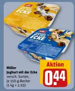 REWE MÜLLER Joghurt mit der Ecke Angebot