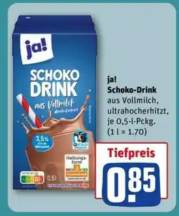 REWE ja! Schoko-Drink Angebot