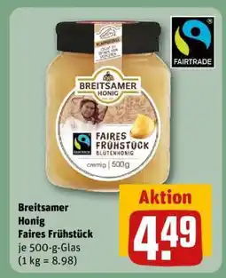 REWE Breitsamer Honig Faires Frühstück Angebot