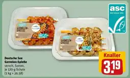 REWE Deutsche See Garnelen-Spieße Angebot
