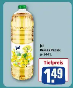 REWE ja! Reines Rapsöl Angebot