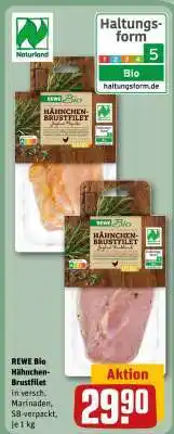 REWE REWE Bio Hähnchen-Brustfilet Angebot