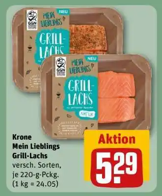 REWE Krone Mein Lieblings Grill-Lachs Angebot