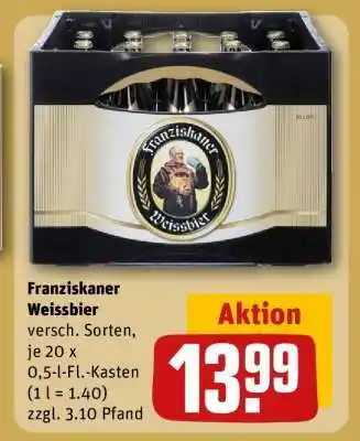 REWE Franziskaner Weissbier Angebot