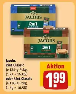 REWE Jacobs 2in1 Classic oder 3in1 Classic Angebot