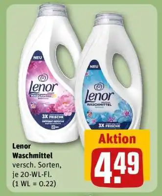 REWE Lenor Waschmittel Angebot