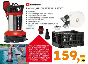 Globus Baumarkt Einhell Flutset ,,GE-DP 7535 N LL ECO" Angebot