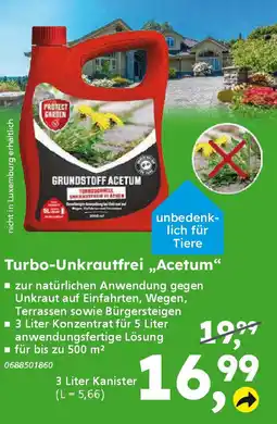 Globus Baumarkt PROTECT GARDEN Turbo-Unkrautfrei „Acetum❝ Angebot