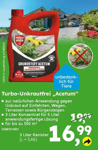 Globus Baumarkt PROTECT GARDEN Turbo-Unkrautfrei „Acetum❝ Angebot