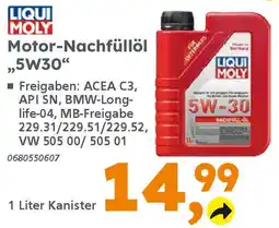 Globus Baumarkt LIQUI MOLY Motor-Nachfüllöl "5W30" Angebot