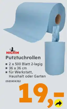 Globus Baumarkt NIGRIN Putztuchrollen Angebot