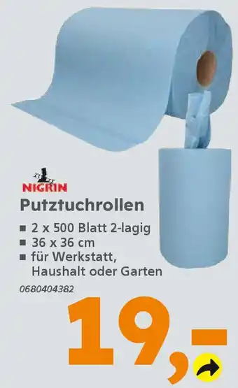 Globus Baumarkt NIGRIN Putztuchrollen Angebot