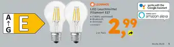 Globus Baumarkt LEDVANCE LED Leuchtmittel Filament E27 Angebot