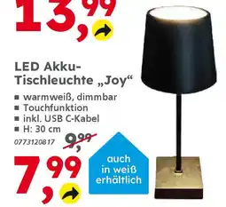 Globus Baumarkt LED Akku- Tischleuchte,,Joy" Angebot