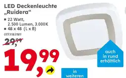 Globus Baumarkt LED Deckenleuchte ,,Ruidera" Angebot