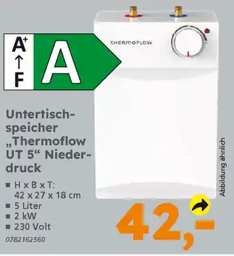 Globus Baumarkt THERMOFLOW Untertischspeicher "Thermoflow UT 5" Niederdruck Angebot