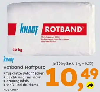 Globus Baumarkt KNAUF Rotband Haftputz Angebot