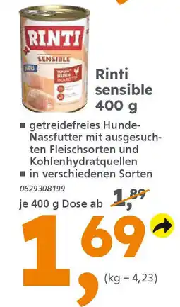 Globus Baumarkt RINTI sensible Angebot