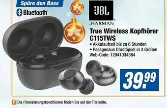 Expert Jbl True Wireless Kopfhörer C115tws Angebot