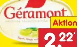 Netto Marken-Discount Géramont Weichkäse Angebot