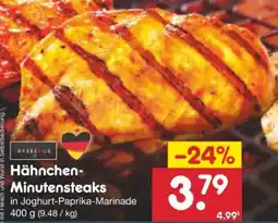 Netto Marken-Discount Barbeque Hähnchen-Minutensteaks Angebot