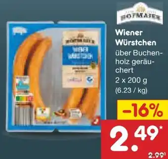 Netto Marken-Discount Hofmaier Wiener Würstchen Angebot