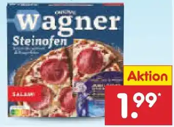 Netto Marken-Discount Original Wagner Steinofen-Pizza Salami Angebot