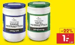 Netto Marken-Discount Haidhofer Sahne Meerrettich Angebot
