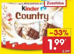 Netto Marken-Discount Ferrero Kinder Country Angebot
