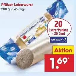 Netto Marken-Discount Cornelius Pfälzer Leberwurst Angebot
