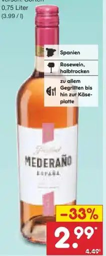 Netto Marken-Discount Freixenet Mederano Rosewein Angebot