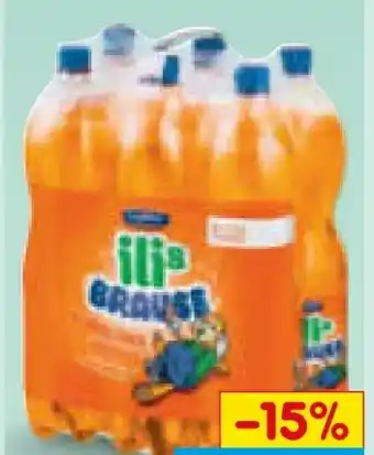 Netto Marken-Discount Ileburger Sachsenquelle Apfelsinen-Brause Angebot